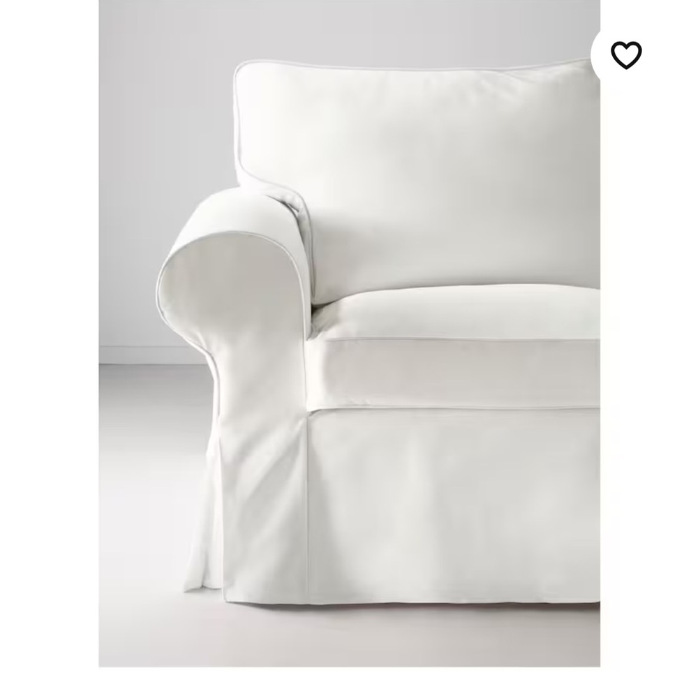 NEW! IKEA UPPLAND Cover for loveseat, Blekinge white new in box